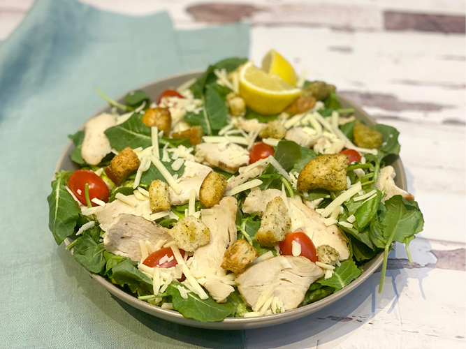 Au Bo Pain - Kale Caesar Salad with Chicken