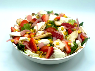 Au Bo Pain - Strawberry Caprese with Chicken Salad