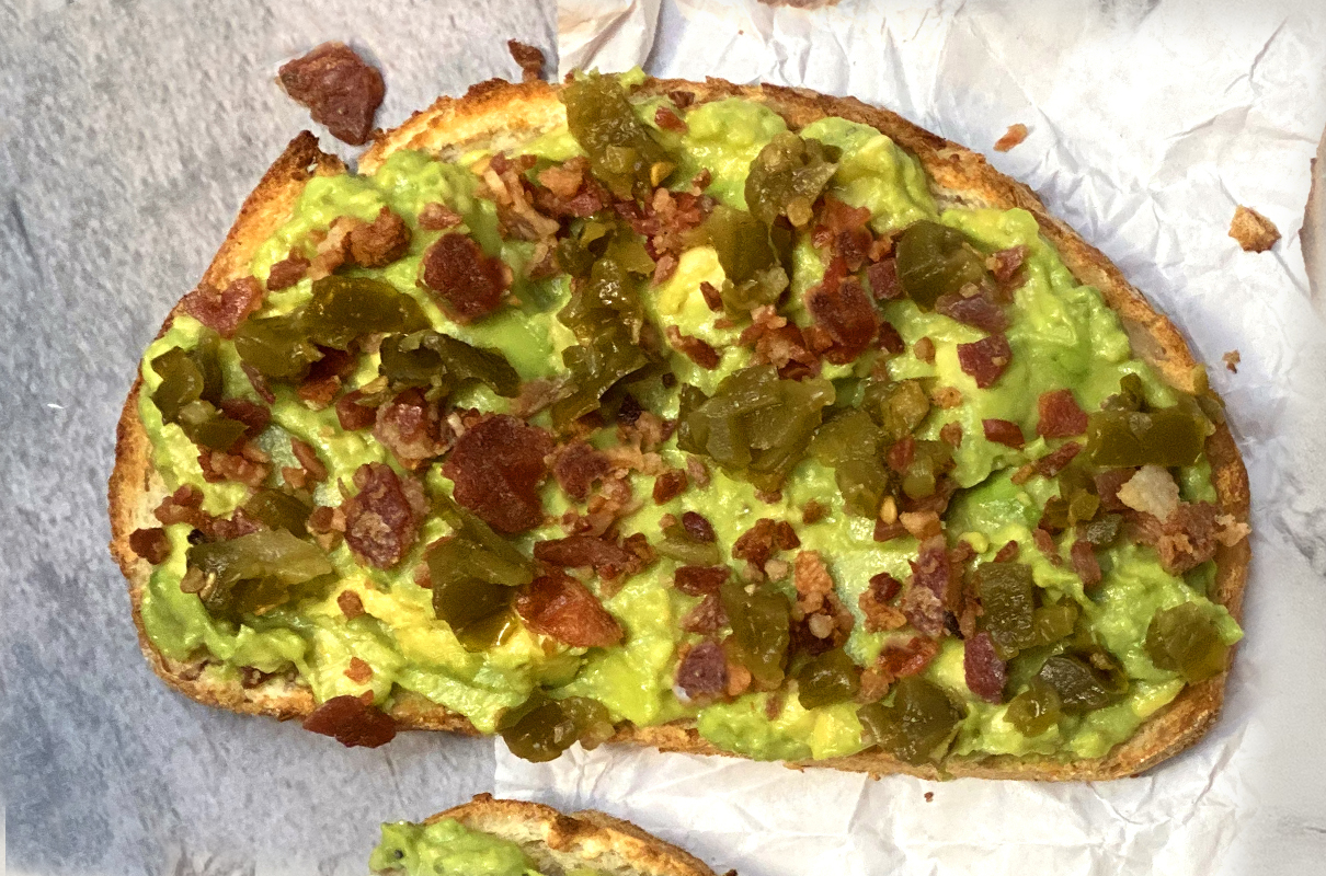 Au Bo Pain - Bacon Jalapeno Avocado Toast
